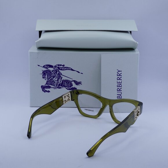 Burberry BE2405U 4118 Eyeglasses Green 53mm Cat Eye Frame - Picture 10 of 10